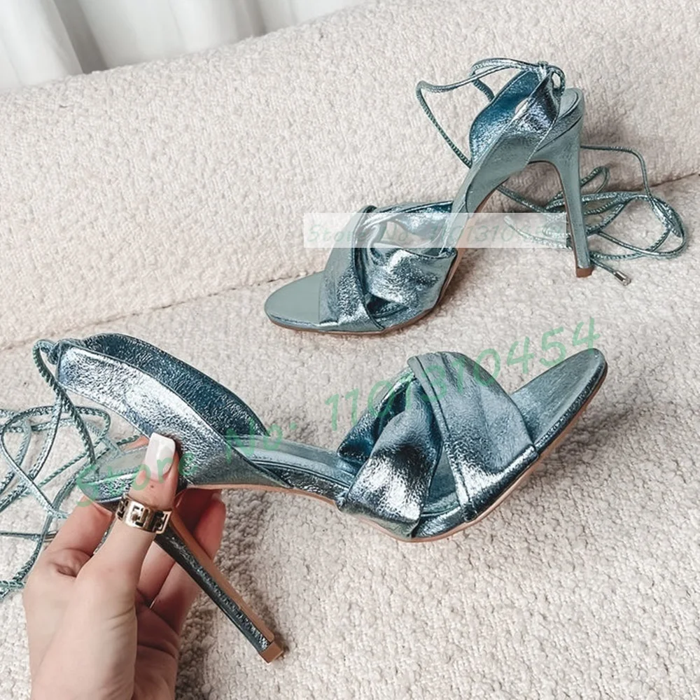 Crossfit Ladies - Sandales à Talons Ronds Bleu D.lique