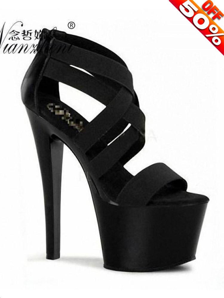 Sandales à Talons Noirs de 17c - Crossfit G avis et prix