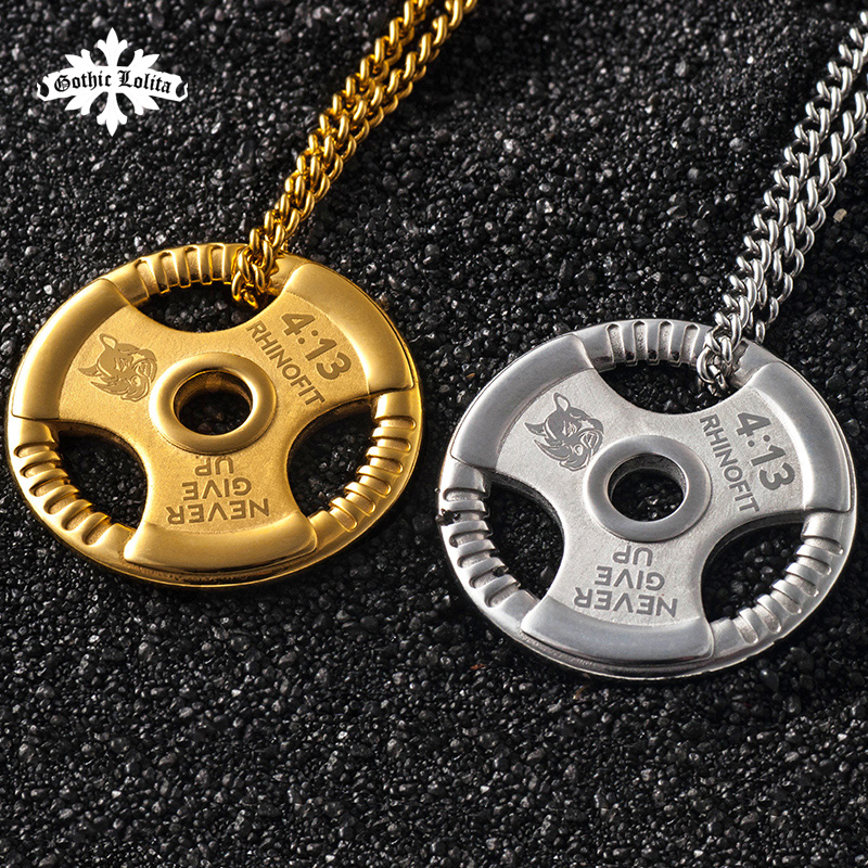 Pendentif d'haltère, plaque de - Crossfit Workout Gear avis et prix