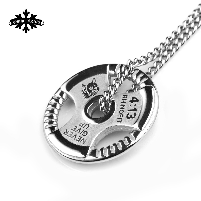 Pendentif d'haltère, plaque de - Crossfit Workout Gear avis et prix